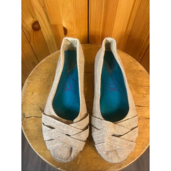 Blowfish Malibu 8.5 Ballet Flats Slip On Shoes Canvas Closed Round Toe - Picture 2 of 10
